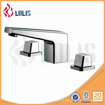 Double handle zinc alloy shower basin tap (61417-100A)